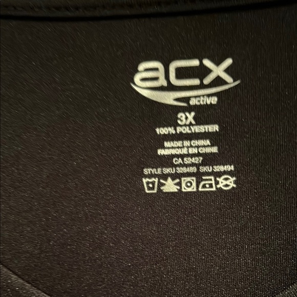 ACX Active Black Women’s Fitness Dry Fit Shirt - Picture 2 of 3